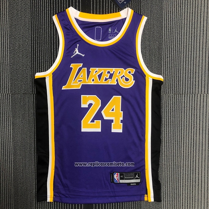 Camiseta Los Angeles Lakers Kobe Bryant #24 Statement 2021-22 Violeta